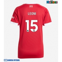 Camisa de Futebol Liverpool Giovanni Leoni #15 Equipamento Principal Mulheres 2025-26 Manga Curta